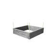 vyvyseny zahon betonovy 100x100cm vzor drevo seda 25cm