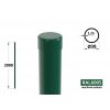okruhly plotovy stlpik priemer 38 mm pletivo na plot dlzka 2000 mm pozinkovany poplastovany machova zelena ral 6005