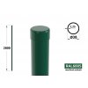 okruhly plotovy stlpik priemer 38 mm pletivo na plot dlzka 2800 mm pozinkovany poplastovany machova zelena ral 6005