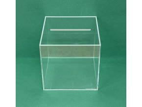Plexi box, krabička 250x250x250 mm se zafrézovaným víkem