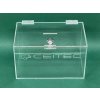 Plexi kasička, pokladnička o rozměru 250x150x150 mm + gravír se zámkem je vhodná pro Veřejné sbírky, charity, obce...140 32 kasicka pokladnicka 250x150x150 mm gravir zamek (1)