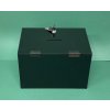 Plexi kasička, pokladnička o rozměru 250x150x150 mm z černého plexi a zámkem je vhodná pro Veřejné sbírky, charity, obce...
