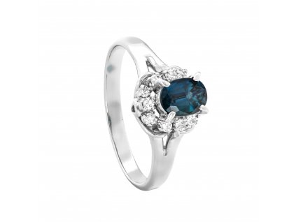 Safírový prsten 0.95 ct | certifikát GWLAB