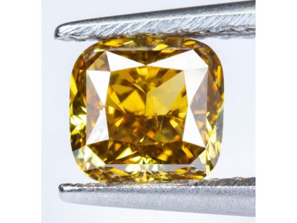 Hnědo oranžovo žlutý diamant 0.81ct | certifikát ALGT