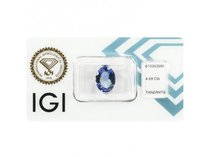 Tanzanit 4.69 ct | certifikát IGI