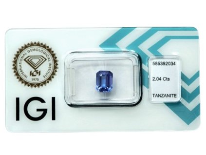 Tanzanit 2.04 ct | certifikát IGI