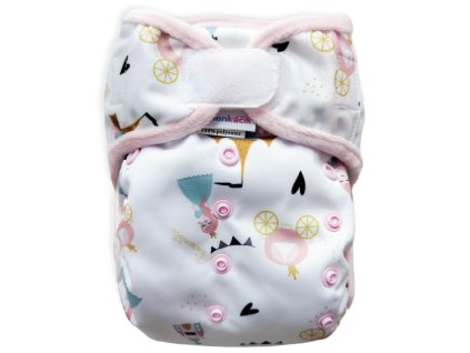 Vrchné nohavičky PUL lemovky - Princeznička