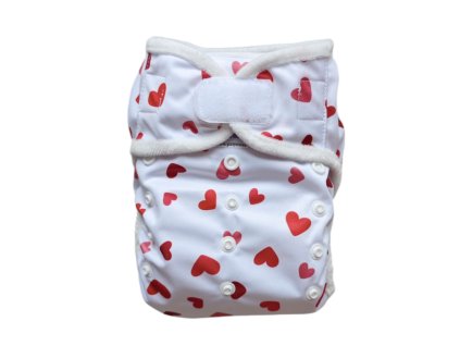 Vrchné nohavičky PUL lemovky  - Srdiečka