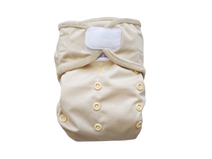 XL - Vrchné nohavičky PUL na suchý zips - Béžové