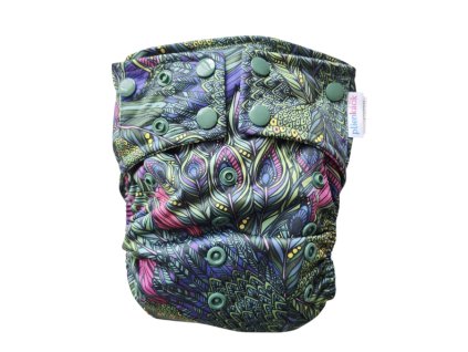 Vrchné nohavičky PUL klasik -  Páv