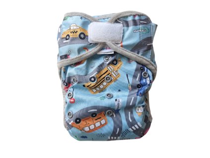 XL - Vrchné nohavičky PUL na suchý zips - auta