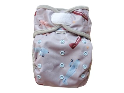 XL - Vrchné nohavičky PUL na suchý zips - lietadielka