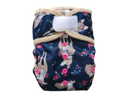 Vrchné nohavičky PUL lemovky - Srnky