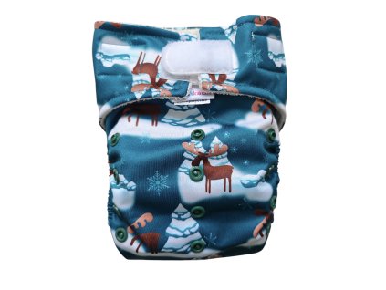 Vrchné nohavičky kapsovky -  soby, srnky, páv