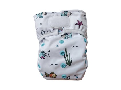 Vrchné nohavičky PUL - s krídielkami - Rybky