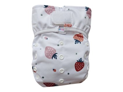 Vrchné nohavičky PUL - s krídielkami - Jahôdky