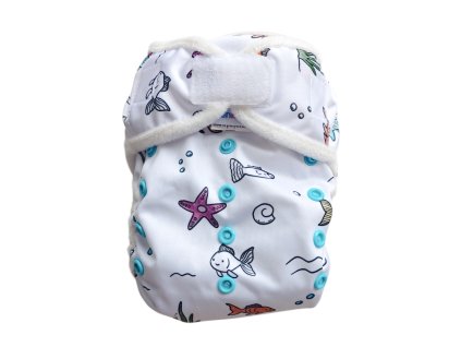 Vrchné nohavičky PUL lemovky - Rybky