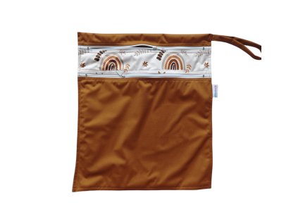 Vrecko dvojkapsové - hnedé dvojvrecká