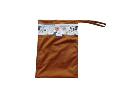 Vrecko malé petrol - hnedé