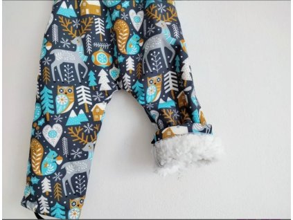 Softshellky s barancekom vzorované