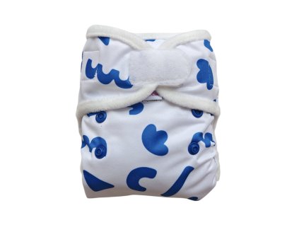 Novorodenecké vrchné nohavičky PUL - Modrô