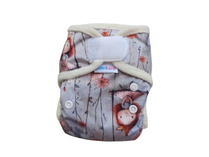 Novorodenecké vrchné nohavičky PUL - Princeznička