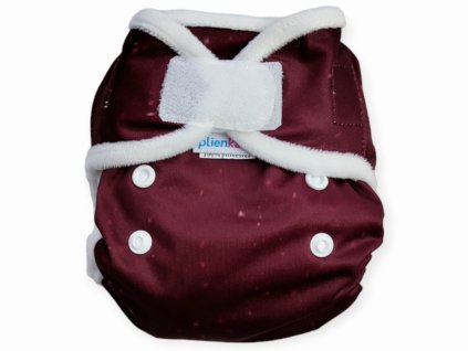 Novorodenecké vrchné nohavičky PUL - vínove bordó