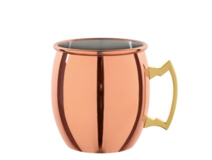 Měděný hrníček na Moscow Mule koktejl