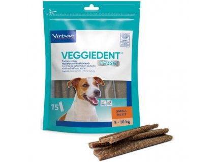 Virbac Veggiedent Fresh S žvýkací plátky 15 ks 224 g