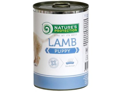 Nature's Protection Dog konzerva Puppy lamb 400 g