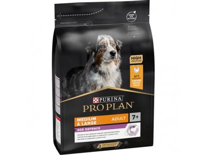 Pro Plan Dog Adult Medium & Large 7+ Age Defence kuře 3 kg