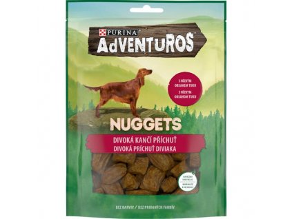 Adventuros snack dog nugetky s kančí příchutí 90 g
