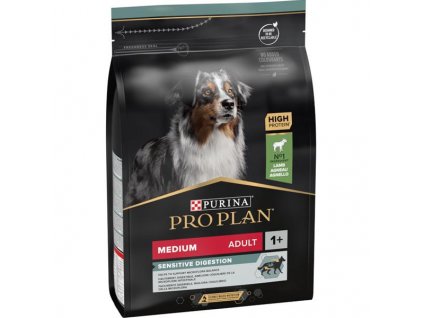 Pro Plan Dog Adult Medium Sensitive Digestion jehně 3 kg