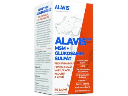 Alavis MSM + Glukosamin sulfát 60 tablet