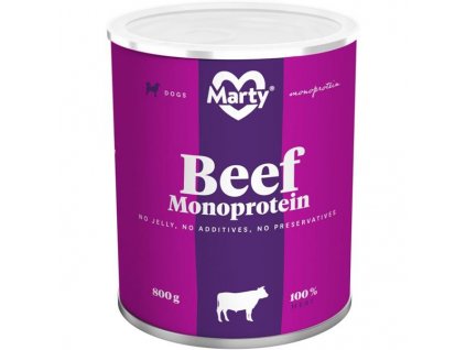 Marty Monoprotein konzerva Hovězí 800 g