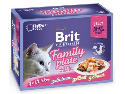Brit Premium Cat Delicate Fillets in Jelly Family Plate 12 x 85 g