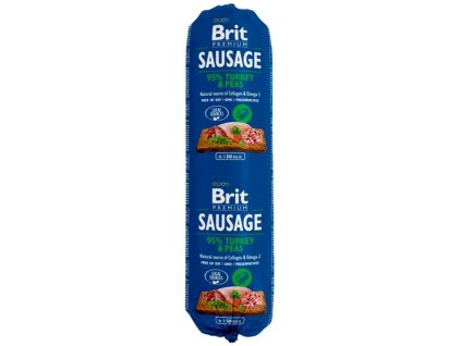 Brit Sausage Turkey & Pea 800 g