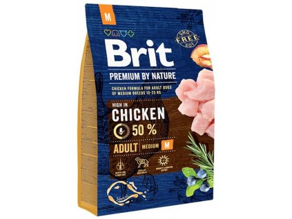 Brit Premium by Nature Adult M 3 kg