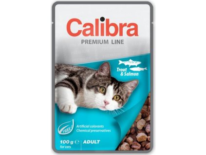 Calibra Cat kapsička Premium Adult Trout & Salmon 100 g