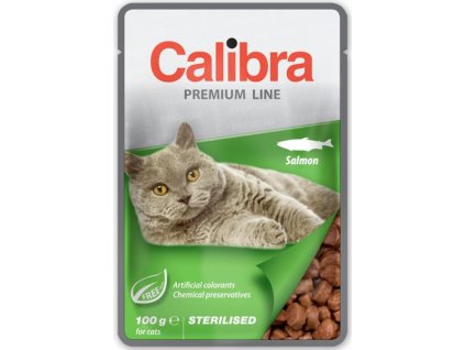 Calibra Cat kapsička Premium Sterilised Salmon 100 g