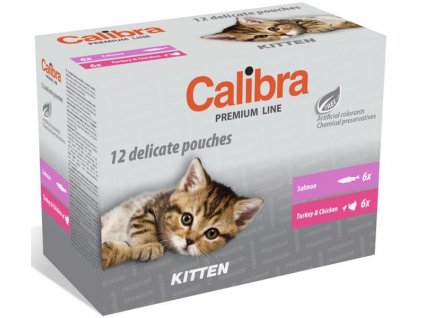 Calibra Cat kapsičky Premium Kitten multipack 12 x 100 g