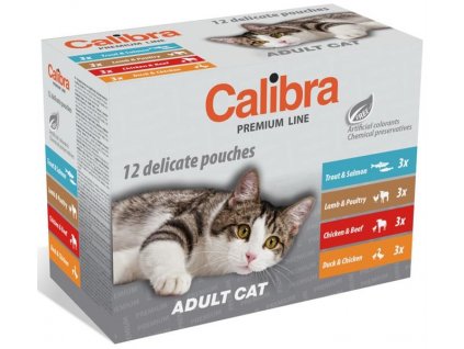 Calibra Cat kapsičky Premium Adult multipack 12 x 100 g