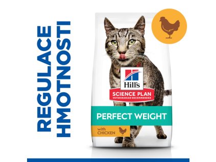 Hill's Science Plan Feline Adult Perfect Weight Chicken Dry 7 kg