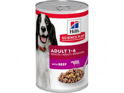 Hill's Science Plan Canine Adult Beef konzerva 370 g