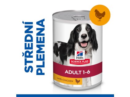 Hill's Science Plan Canine Adult Chicken konzerva 370 g