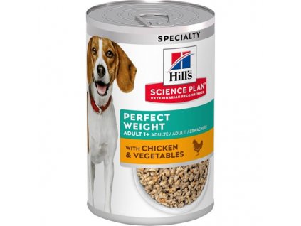 Hill's Science Plan Canine Perfect Weight Chicken & Vegetables konzerva 363 g