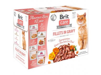 Brit Care Cat Flavour box Fillet in Gravy 12 x 85 g