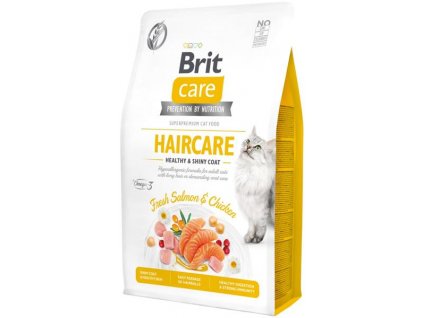 Brit Care Cat Grain-Free Haircare Healthy & Shiny Coat 2 kg