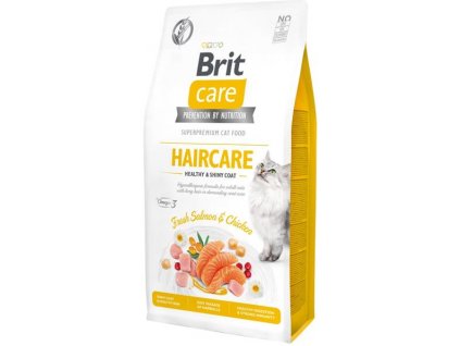 Brit Care Cat Grain-Free Haircare Healthy & Shiny Coat 7 kg