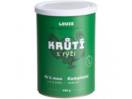 Louie konzerva pro psy Krůtí s rýží 400 g